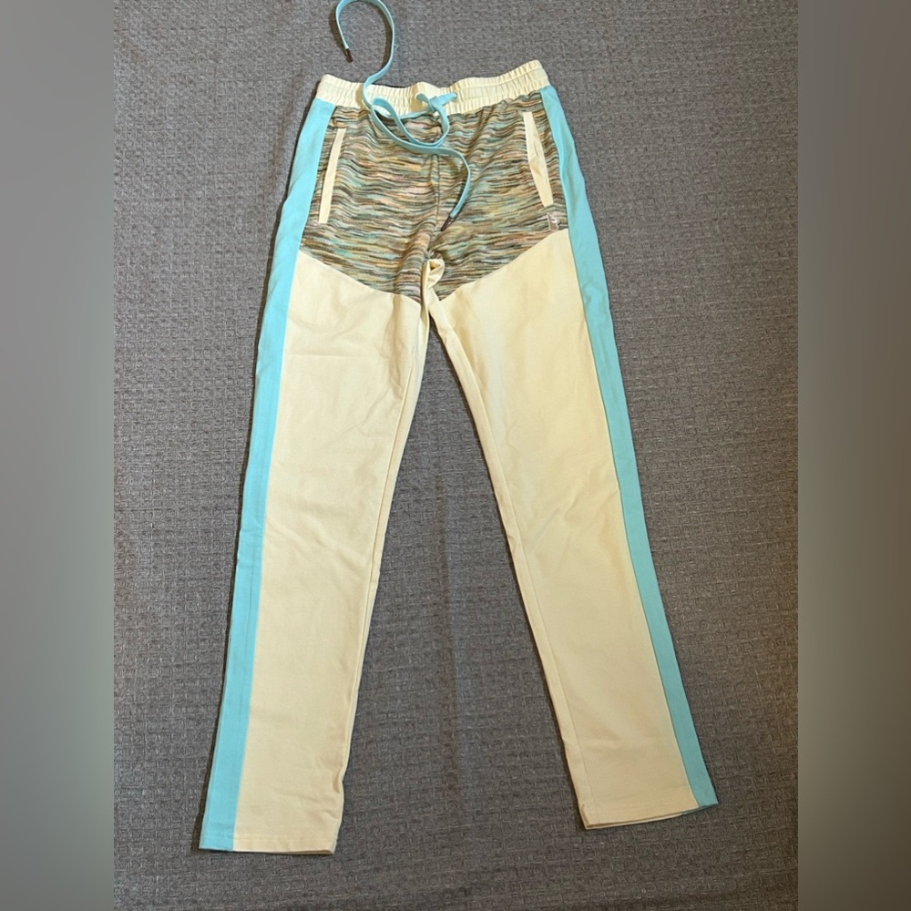MAKOBI Men's Size Small Multicolor Cotton/Spandex pants